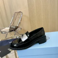 $105.00 USD Prada Leather Shoes For Women #1453204
