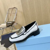 $105.00 USD Prada Leather Shoes For Women #1453208