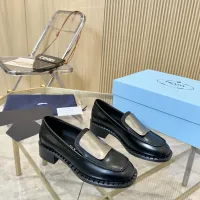 $105.00 USD Prada Leather Shoes For Women #1453210
