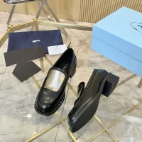 $105.00 USD Prada Leather Shoes For Women #1453210