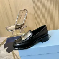 $105.00 USD Prada Leather Shoes For Women #1453210