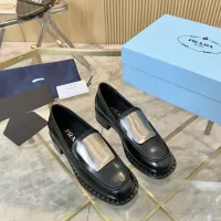 $105.00 USD Prada Leather Shoes For Women #1453210