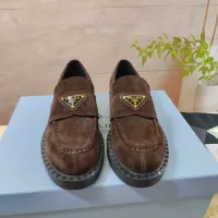 $98.00 USD Prada Leather Shoes For Men #1453223