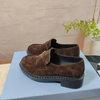 $98.00 USD Prada Leather Shoes For Men #1453223