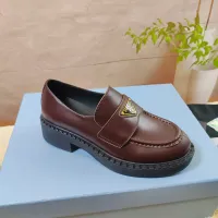 $98.00 USD Prada Leather Shoes For Women #1453227