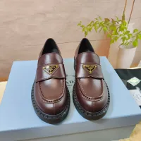 $98.00 USD Prada Leather Shoes For Women #1453227
