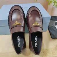 $98.00 USD Prada Leather Shoes For Women #1453227