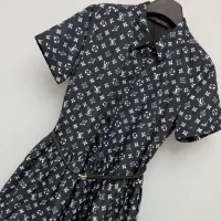 $125.00 USD Louis Vuitton LV Dresses Short Sleeved For Women #1453228