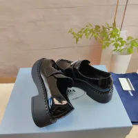 $98.00 USD Prada Leather Shoes For Women #1453232