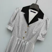 $128.00 USD Louis Vuitton LV Dresses Short Sleeved For Women #1453234