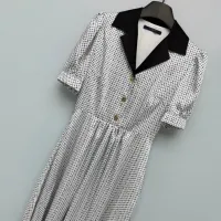 $128.00 USD Louis Vuitton LV Dresses Short Sleeved For Women #1453234