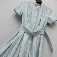 $132.00 USD Christian Dior Dresses Short Sleeved For Women #1453246
