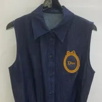 $76.00 USD Christian Dior Dresses Sleeveless For Women #1453248