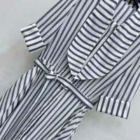 $130.00 USD Christian Dior Dresses Short Sleeved For Women #1453287