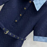 $130.00 USD Louis Vuitton LV Dresses Short Sleeved For Women #1453295
