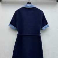 $130.00 USD Louis Vuitton LV Dresses Short Sleeved For Women #1453295