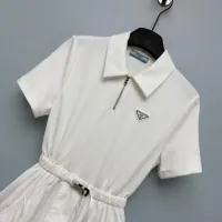 $128.00 USD Prada Dresses Short Sleeved For Women #1453466