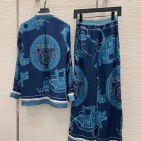 $88.00 USD Hermes Pajamas Long Sleeved For Women #1453467