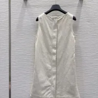 $130.00 USD Fendi Dresses Sleeveless For Women #1453549