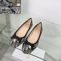 $88.00 USD Christian Dior Flat Shoes For Women #1453692
