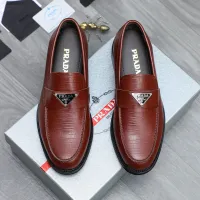 $88.00 USD Prada Leather Shoes For Men #1454621