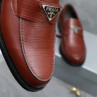 $88.00 USD Prada Leather Shoes For Men #1454621