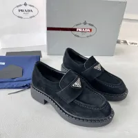 $98.00 USD Prada Leather Shoes For Women #1455237