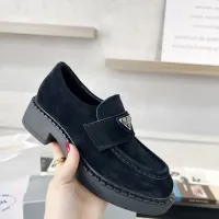 $98.00 USD Prada Leather Shoes For Women #1455237