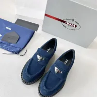 $98.00 USD Prada Leather Shoes For Women #1455239