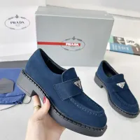 $98.00 USD Prada Leather Shoes For Women #1455239
