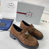 $98.00 USD Prada Leather Shoes For Women #1455241