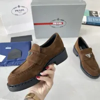 $98.00 USD Prada Leather Shoes For Women #1455241