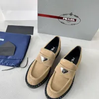 $98.00 USD Prada Leather Shoes For Women #1455243
