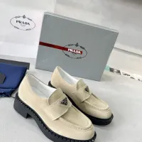 $98.00 USD Prada Leather Shoes For Women #1455245
