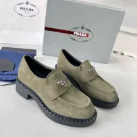 $98.00 USD Prada Leather Shoes For Women #1455247
