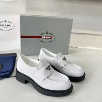 $98.00 USD Prada Leather Shoes For Women #1455249