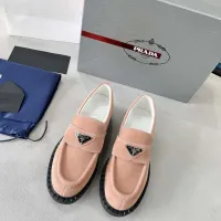 $98.00 USD Prada Leather Shoes For Women #1455250