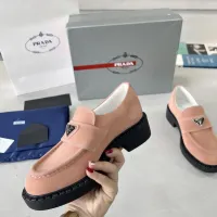 $98.00 USD Prada Leather Shoes For Women #1455250