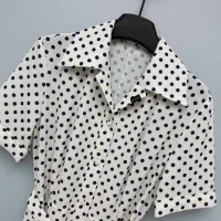 $118.00 USD Prada Dresses Short Sleeved For Women #1458089