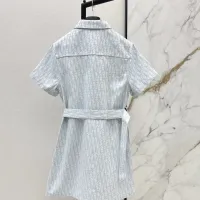 $85.00 USD Christian Dior Dresses Short Sleeved For Women #1458106