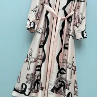 $192.00 USD Hermes Dresses Short Sleeved For Women #1458126