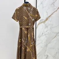 $76.00 USD Louis Vuitton LV Dresses Short Sleeved For Women #1458136