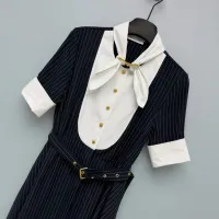 $135.00 USD Christian Dior Dresses Short Sleeved For Women #1458148