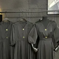 $88.00 USD Louis Vuitton LV Dresses Middle Sleeved For Women #1458164