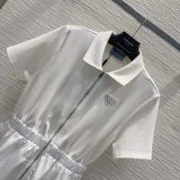 $80.00 USD Prada Dresses Short Sleeved For Women #1458307