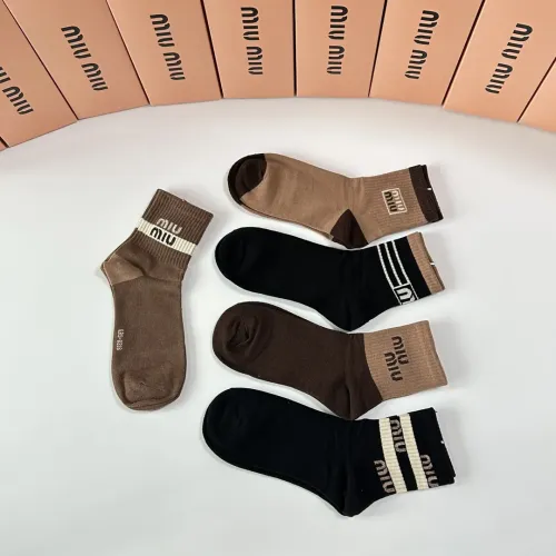 Replica MIU MIU Socks #1460997 $27.00 USD for Wholesale