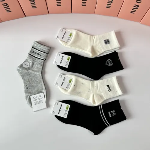 Replica MIU MIU Socks #1460998 $27.00 USD for Wholesale