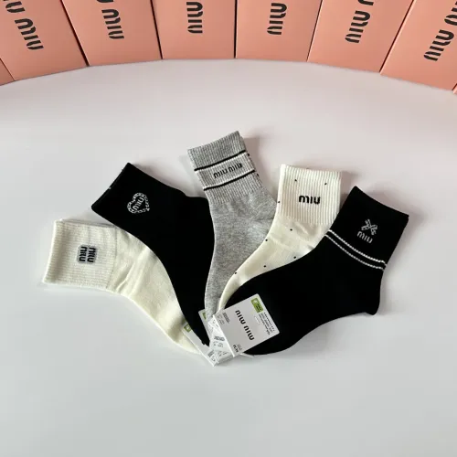 Replica MIU MIU Socks #1460998 $27.00 USD for Wholesale