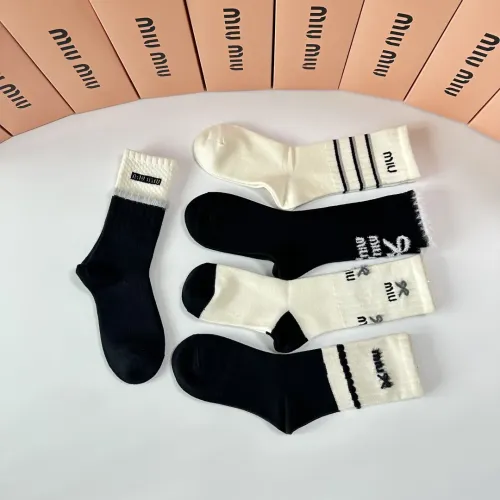 Replica MIU MIU Socks #1461002 $29.00 USD for Wholesale