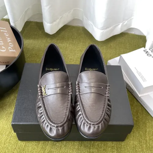 Yves Saint Laurent YSL Leather Shoes For Women #1461617